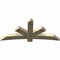 Ekena Millwork Alberta Rough Sawn Timber Gable Bracket, Douglas Fir, 72"W x 33"H x 4"D x 6"F, 11/12 Pitch GBW072X33X0406ALB00RDF - alternate 5